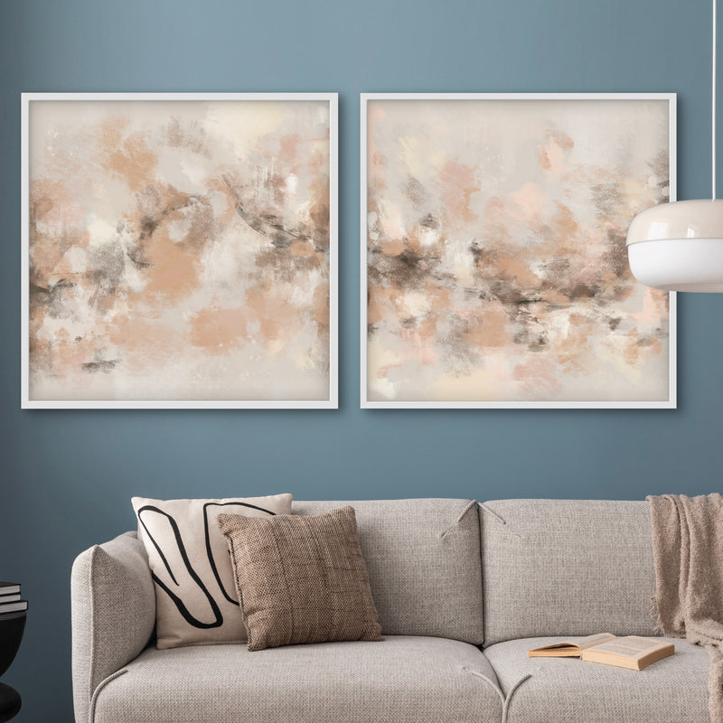 Abstract Art set of 2 prints - Sand Storm