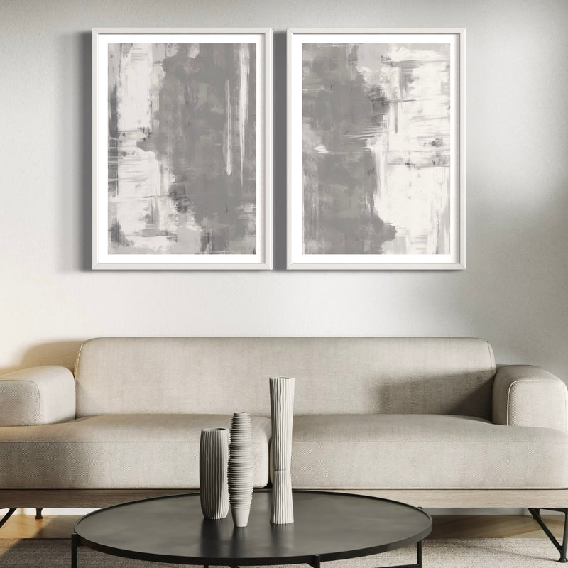 Abstract Art Set of 2 prints - Florence