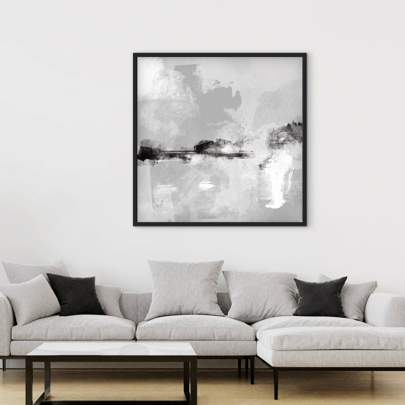 Framed Canvas - Clouded Horizon