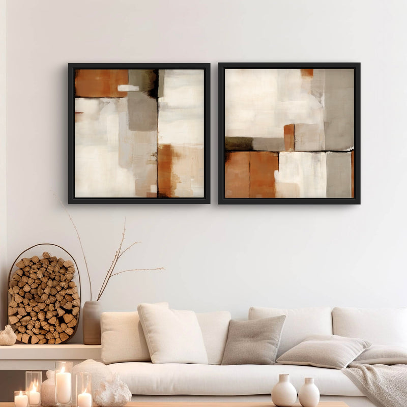 Framed Canvas Set of 2 - Sahara