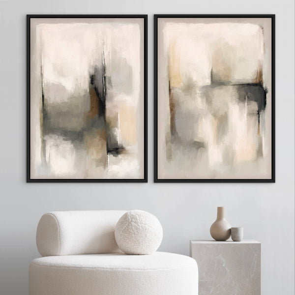 Framed Canvas Set of 2 - Florence Stone