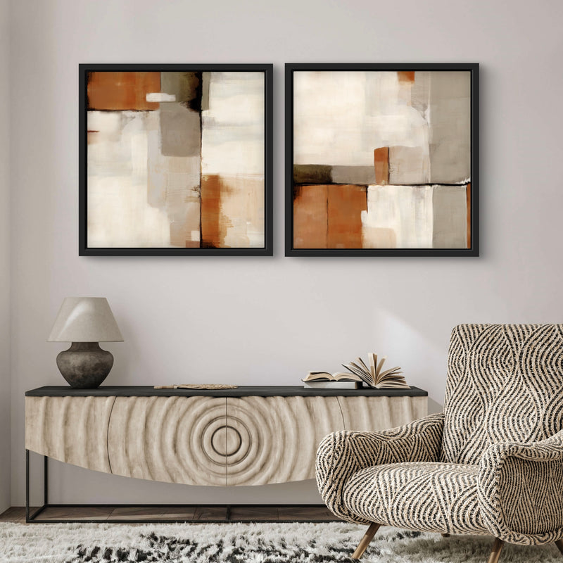 Framed Canvas Set of 2 - Sahara