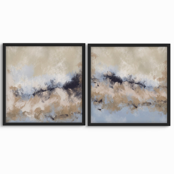 Abstract Art set of 2 prints - Sicily