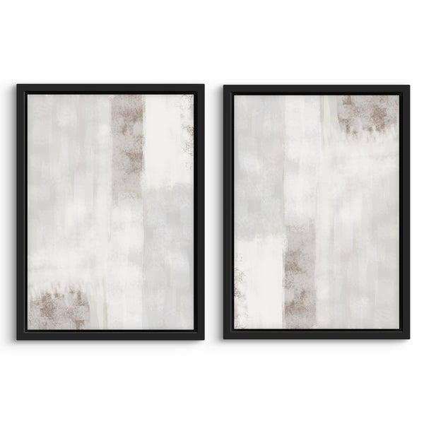 Framed Canvas Set of 2 - Grey Dreams