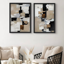 Abstract Art Set of 2 prints - Cairo