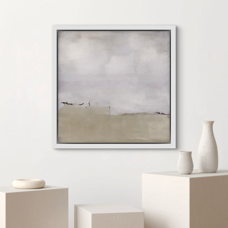 Framed Canvas - Silver Clouds