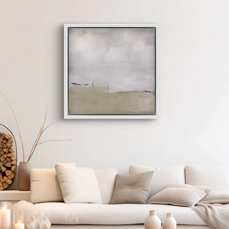 Framed Canvas - Silver Clouds