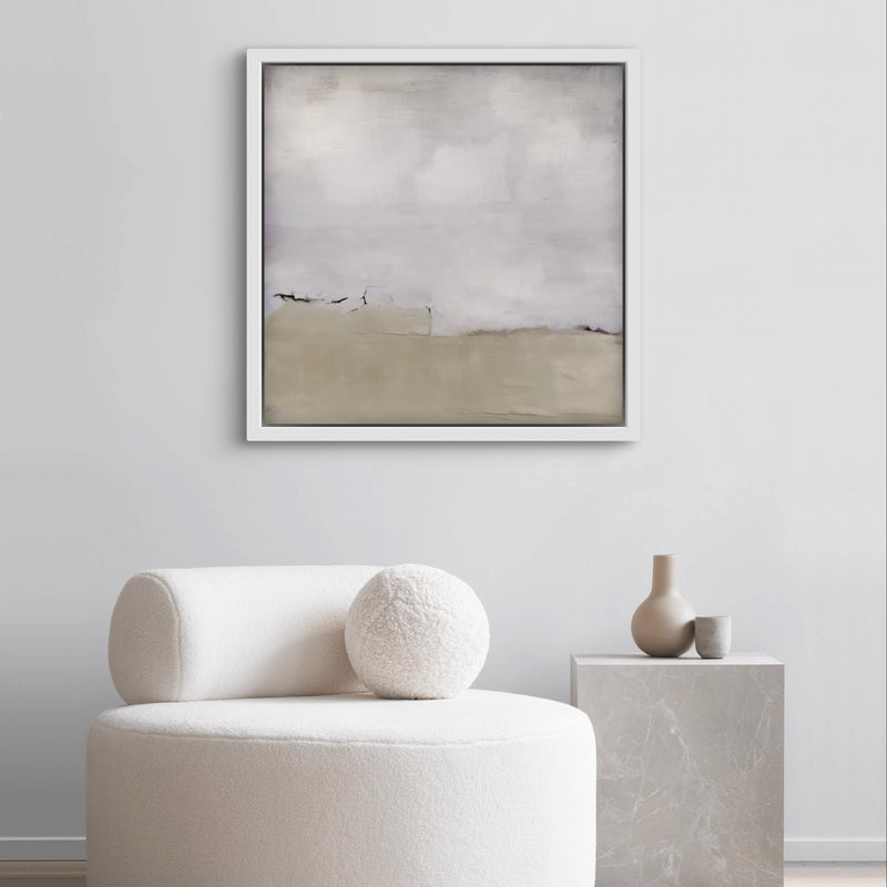 Framed Canvas - Silver Clouds