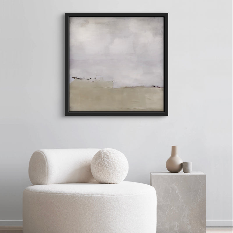 Framed Canvas - Silver Clouds