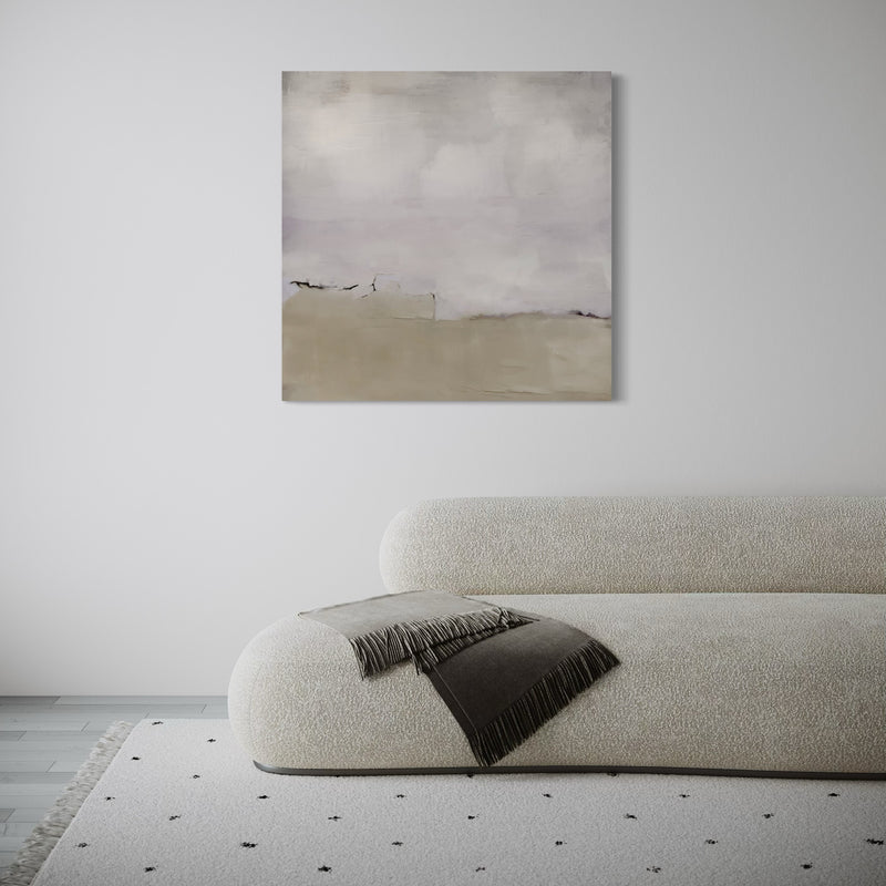 Abstract Canvas - Silver Clouds