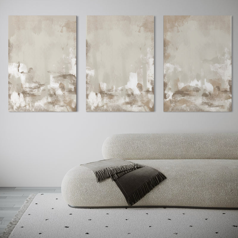 Abstract Canvas Set of 3 - Capri