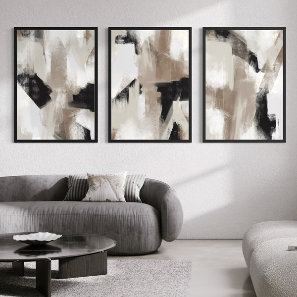 Set of 3 Framed Canvas - Soho Triptych