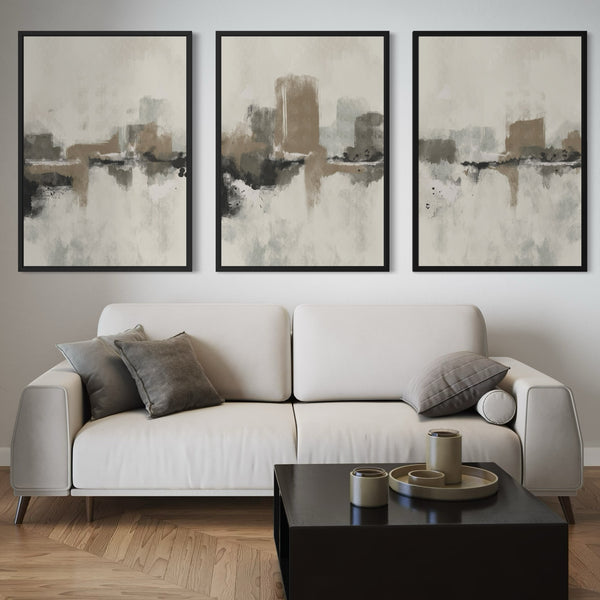 Abstract Art set of 3 prints - Dubrovnik