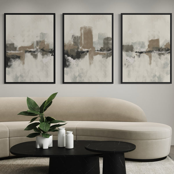 Abstract Art set of 3 prints - Dubrovnik