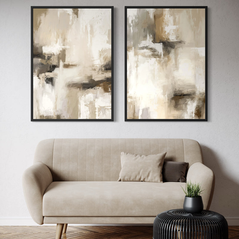 Framed Canvas Set of 2 - Santorini