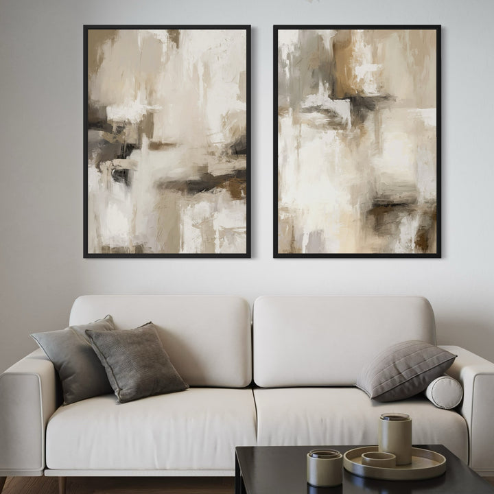 Framed Canvas Set of 2 - Santorini