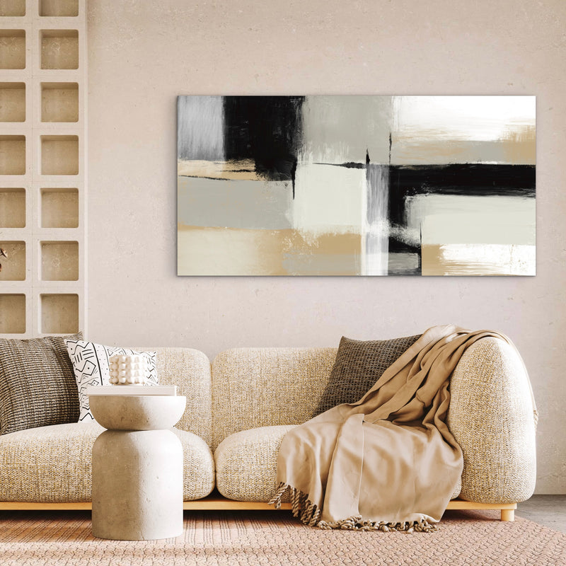 Abstract Canvas - Neutral Blocks