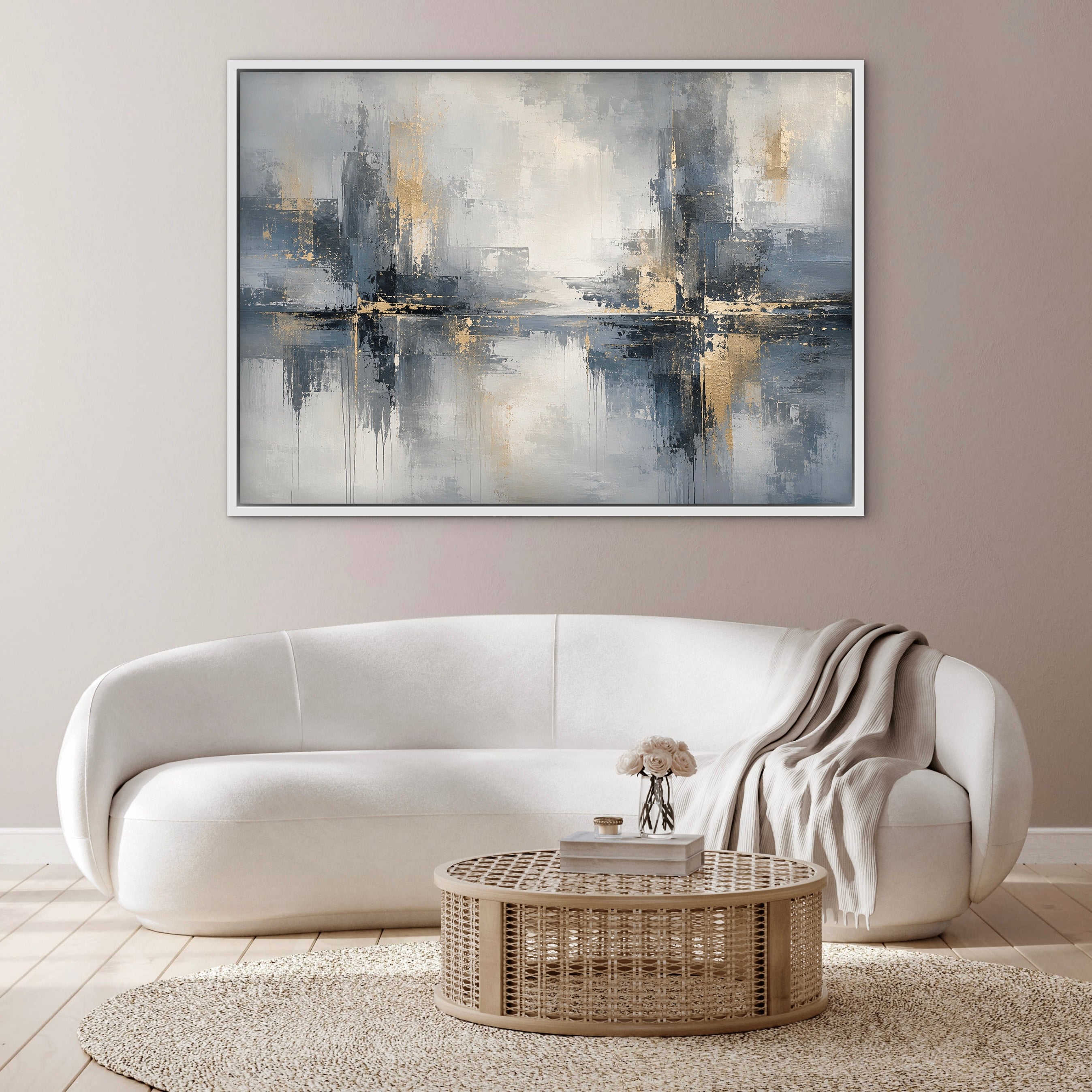 Framed Canvas - Manhattan Gold