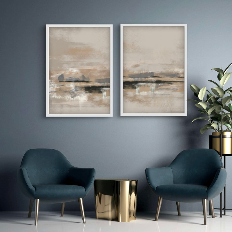 Abstract Art Set of 2 prints - Rome