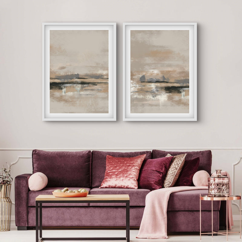 Abstract Art Set of 2 prints - Rome