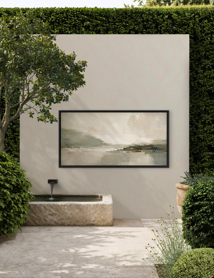 Framed Canvas - Green Essence