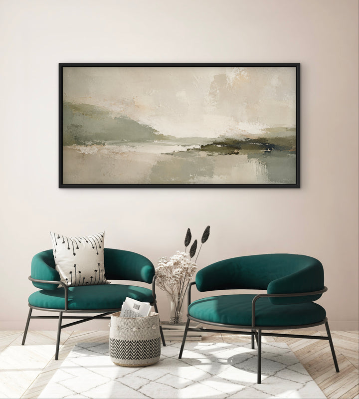 Framed Canvas - Green Essence