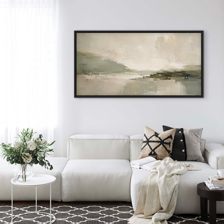 Framed Canvas - Green Essence