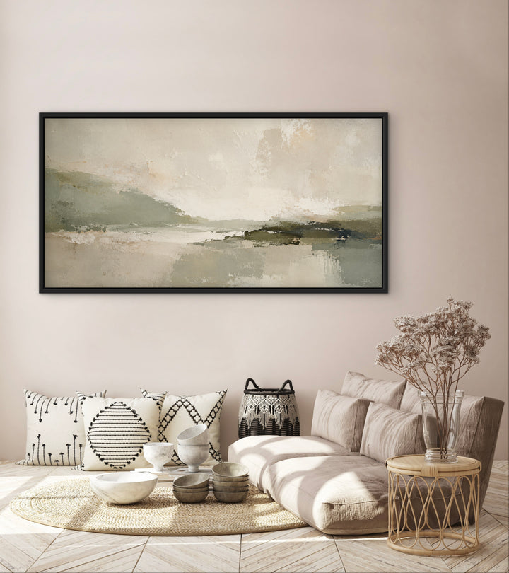Framed Canvas - Green Essence