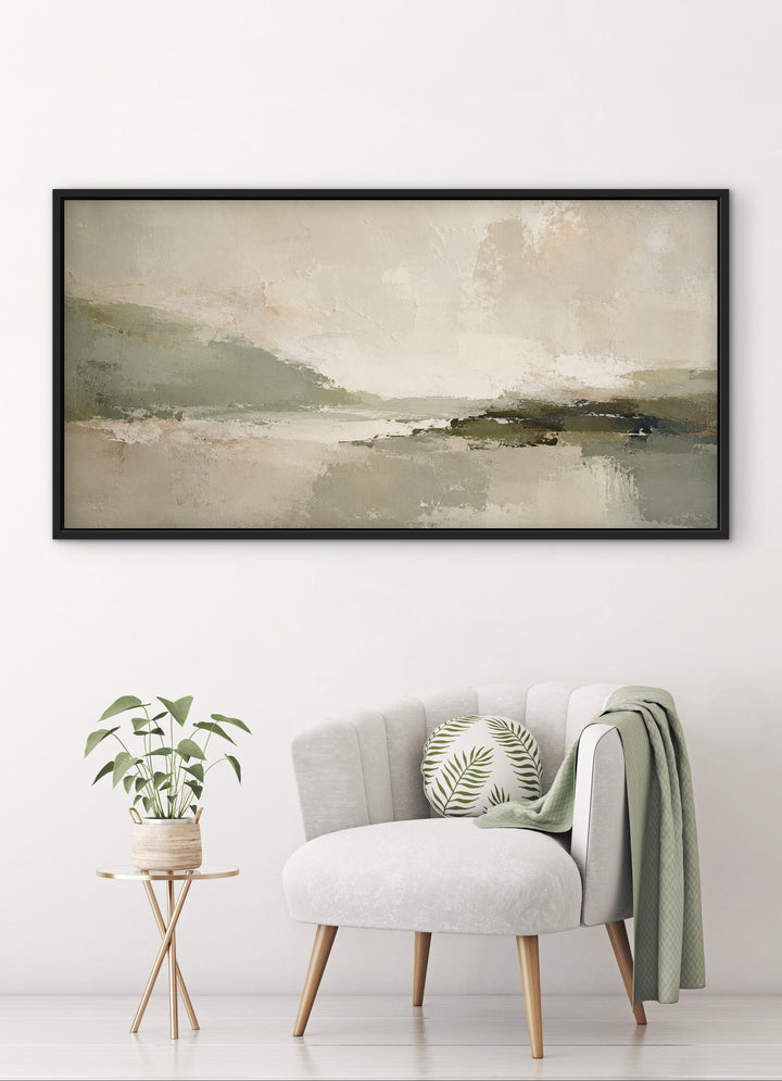 Framed Canvas - Green Essence