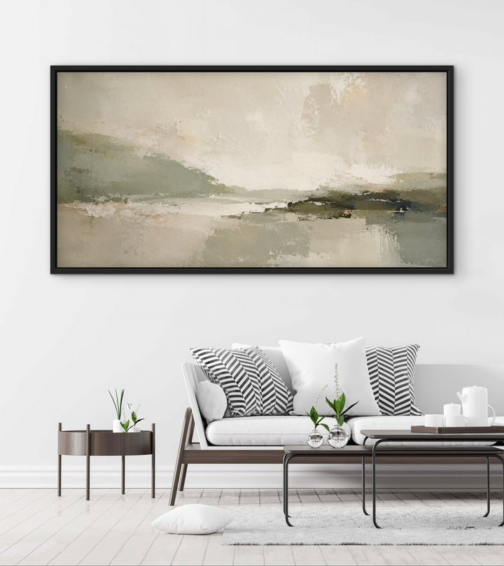 Framed Canvas - Green Essence