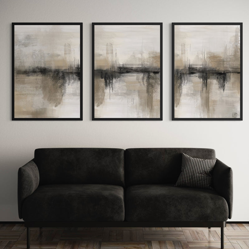 Abstract Art set of 3 prints - Nude Heaven