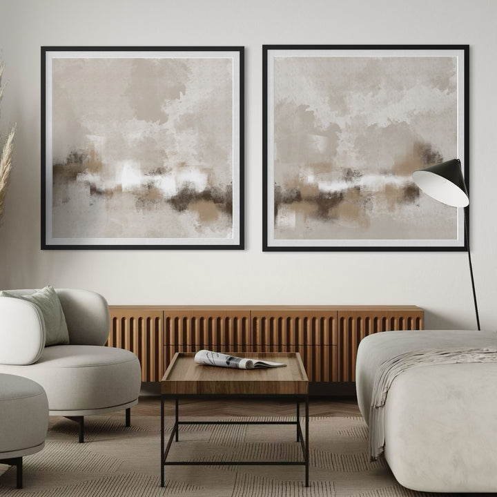 Abstract Art set of 2 prints - Sorrento