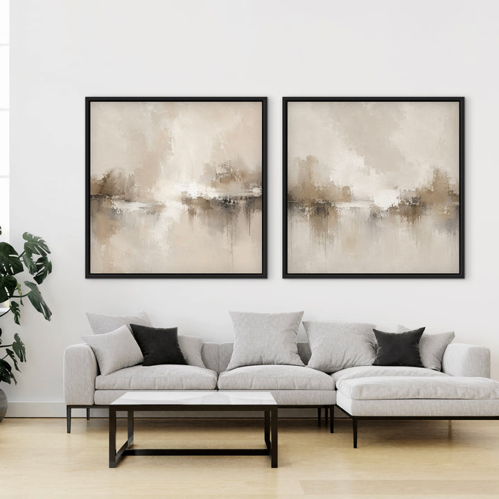 Framed Canvas Set of 2 - Dusk Ember