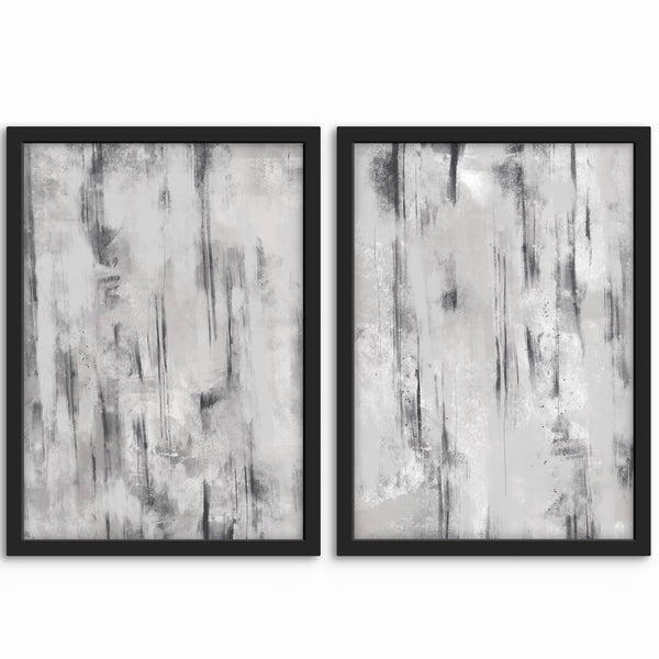 Abstract Art set of 2 prints - Concrete