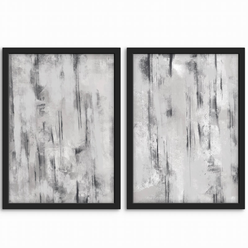 Abstract Art set of 2 prints - Concrete