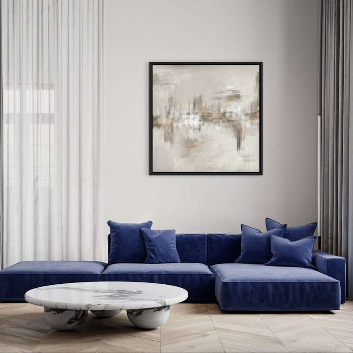 Gerahmte Leinwand - Santorin