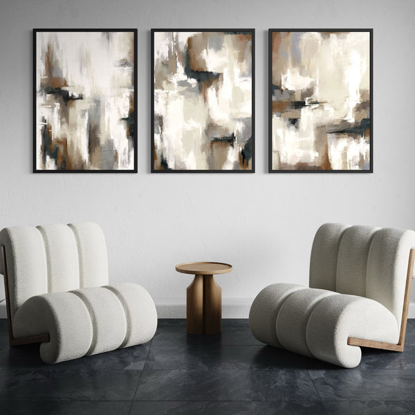 Set of 3 Framed Canvas - Palermo