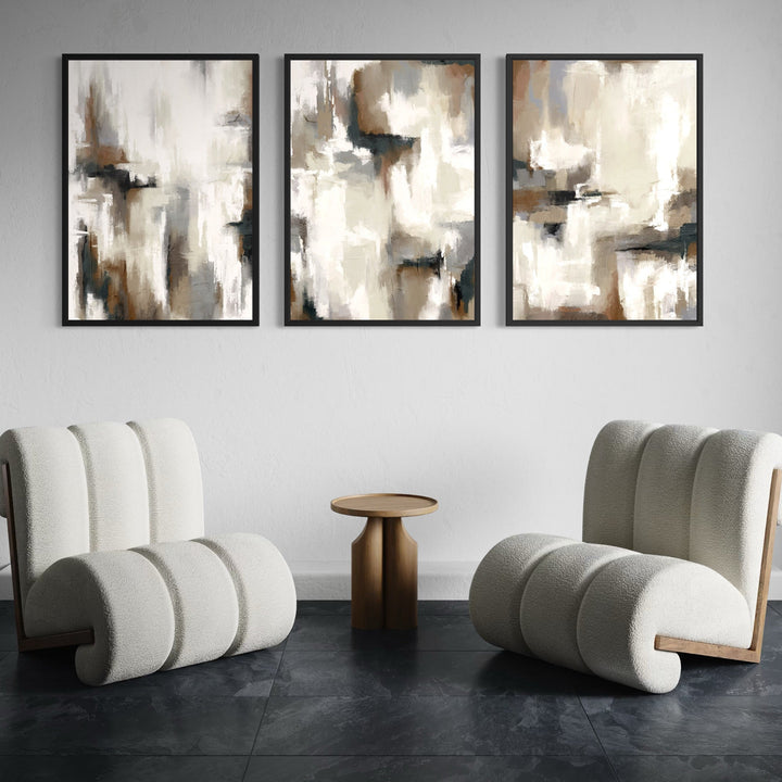Set of 3 Framed Canvas - Palermo
