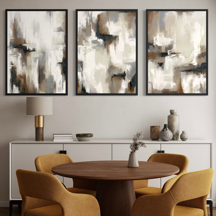 Set of 3 Framed Canvas - Palermo