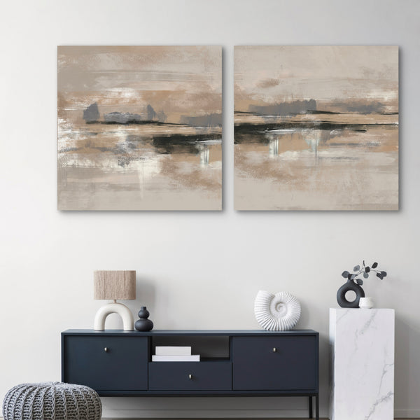 Abstract Canvas Set of 2 - Rome