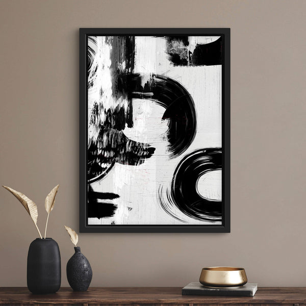 Framed Canvas  - Swirls