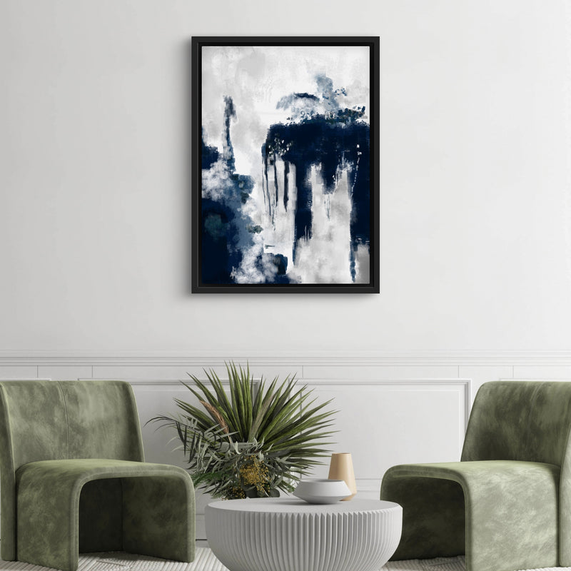 Framed Canvas  - Blue Storm