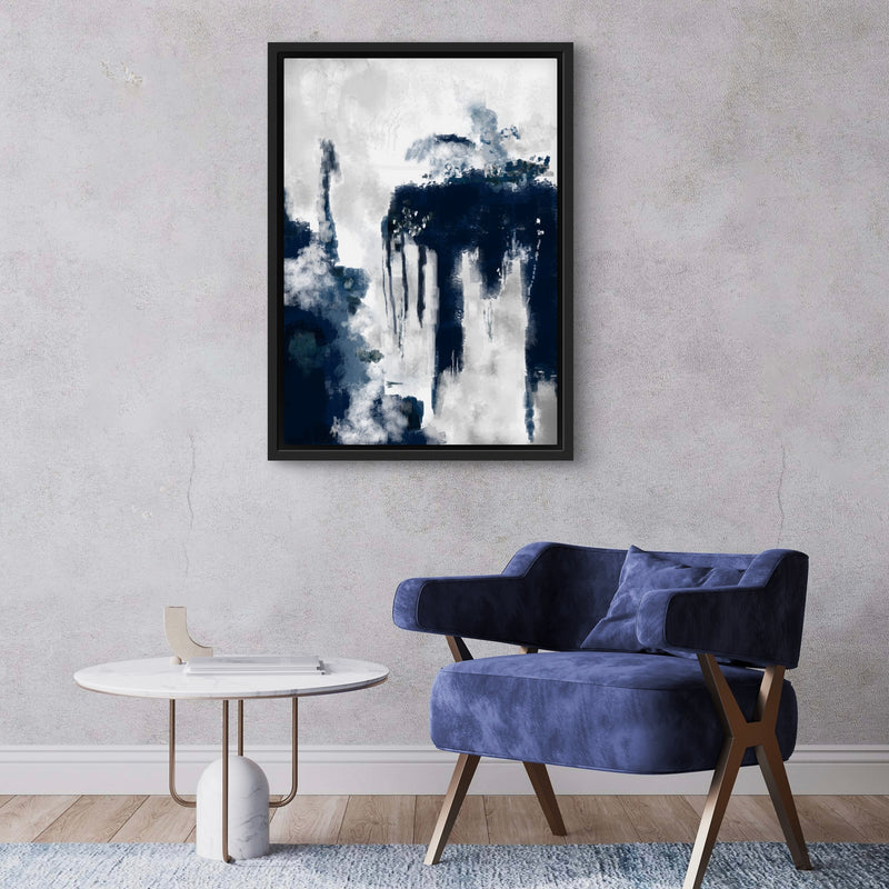 Framed Canvas  - Blue Storm