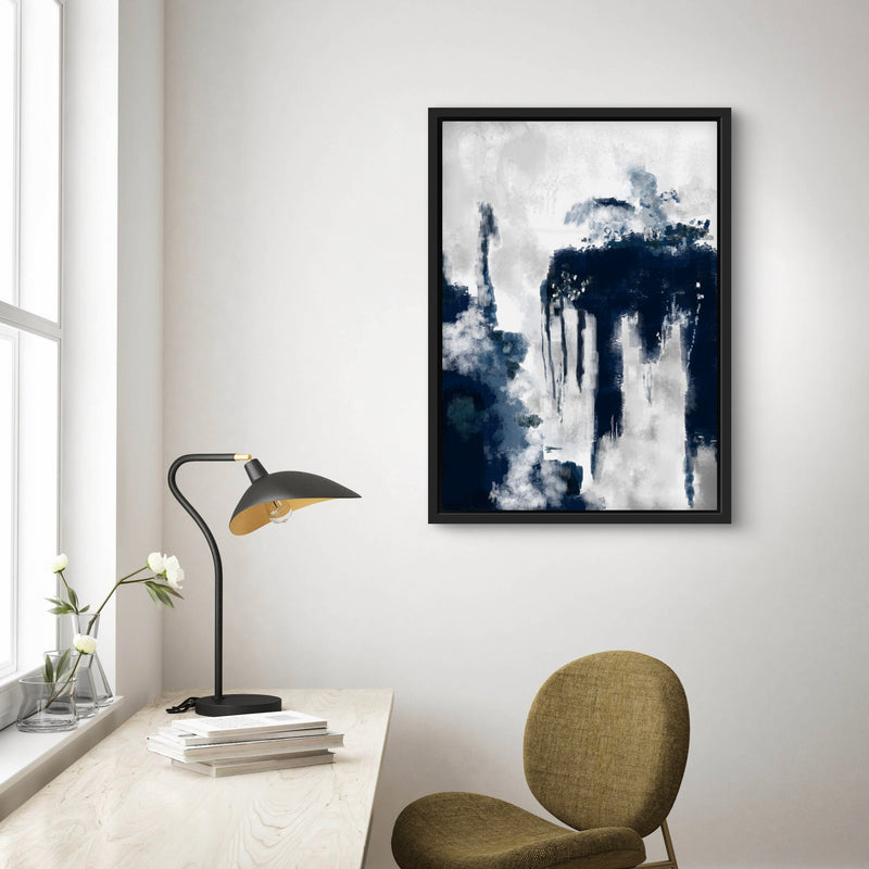 Framed Canvas  - Blue Storm