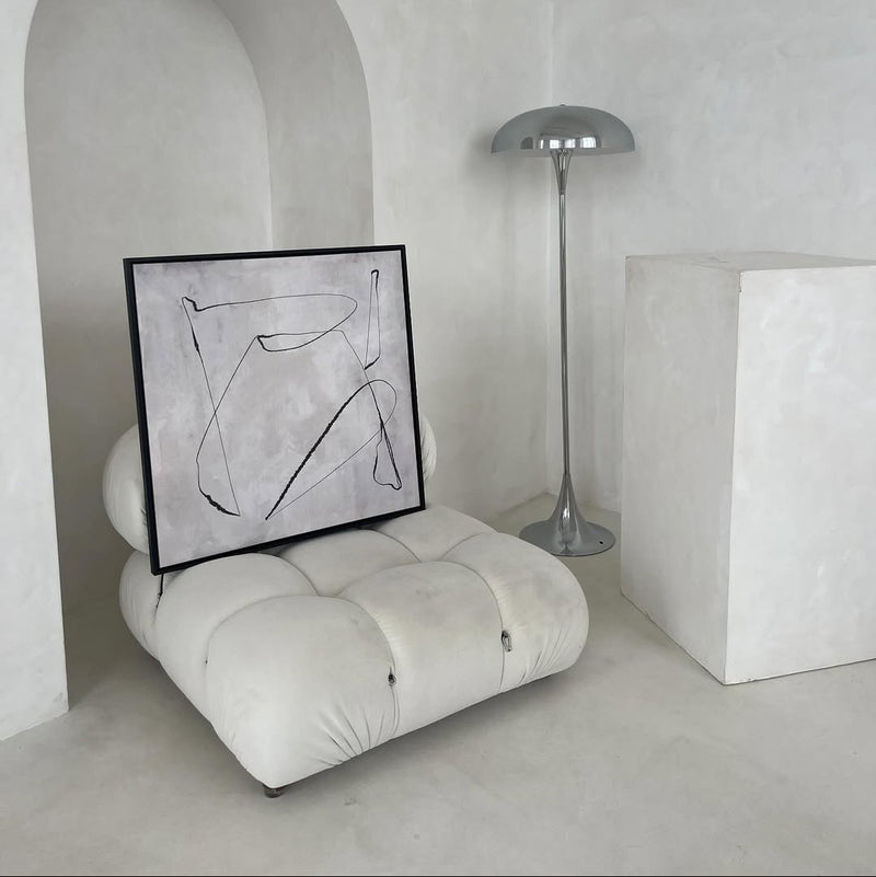 Framed Canvas Set of 1 - Grey Horizon