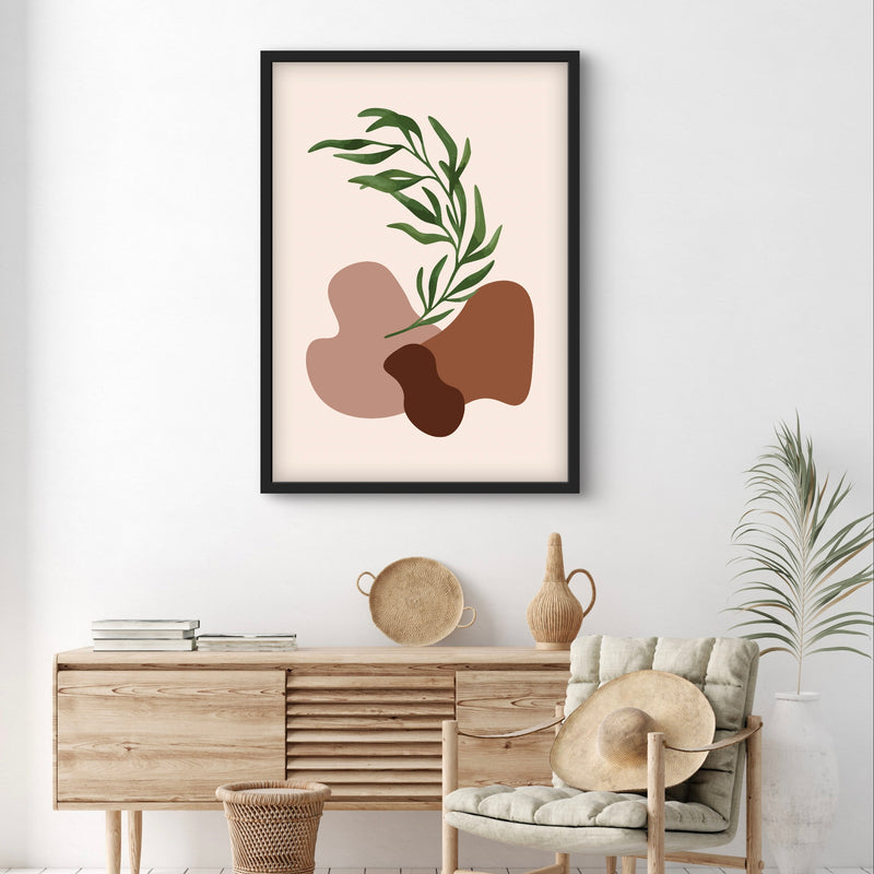 Abstract Minimalist Art in Boho Design-  Modern Art Print