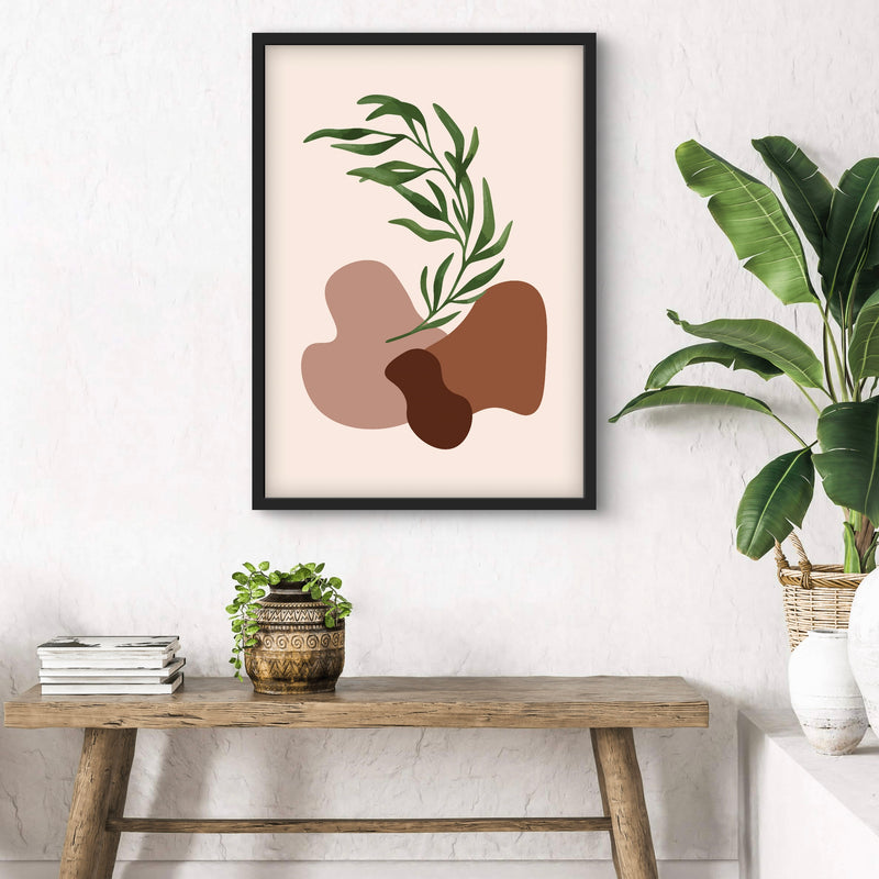 Abstract Minimalist Art in Boho Design-  Modern Art Print