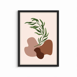 Abstract Minimalist Art in Boho Design-  Modern Art Print