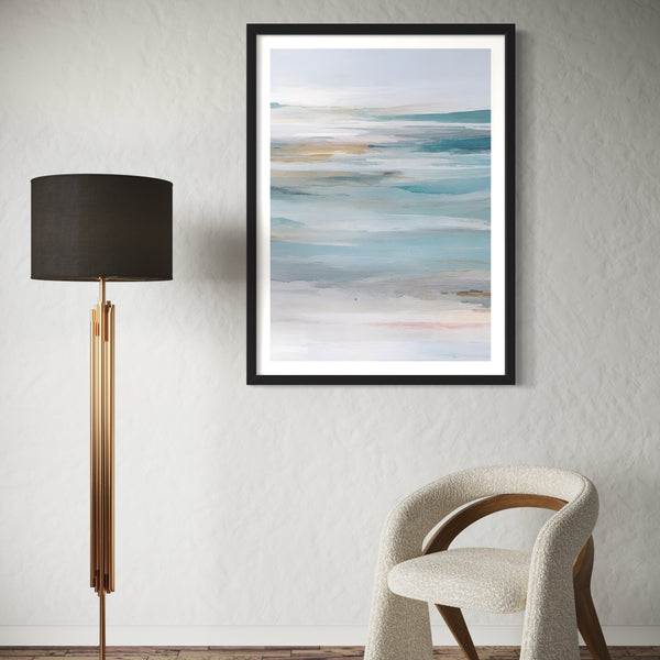 Abstract Art Print Calm Ocean - Modern living Room Art