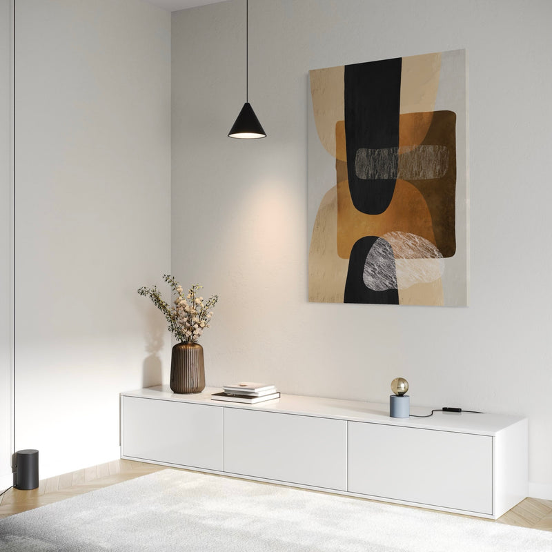 Abstract Canvas Minimalist Art Noble Silhouette -  Modern Art Print